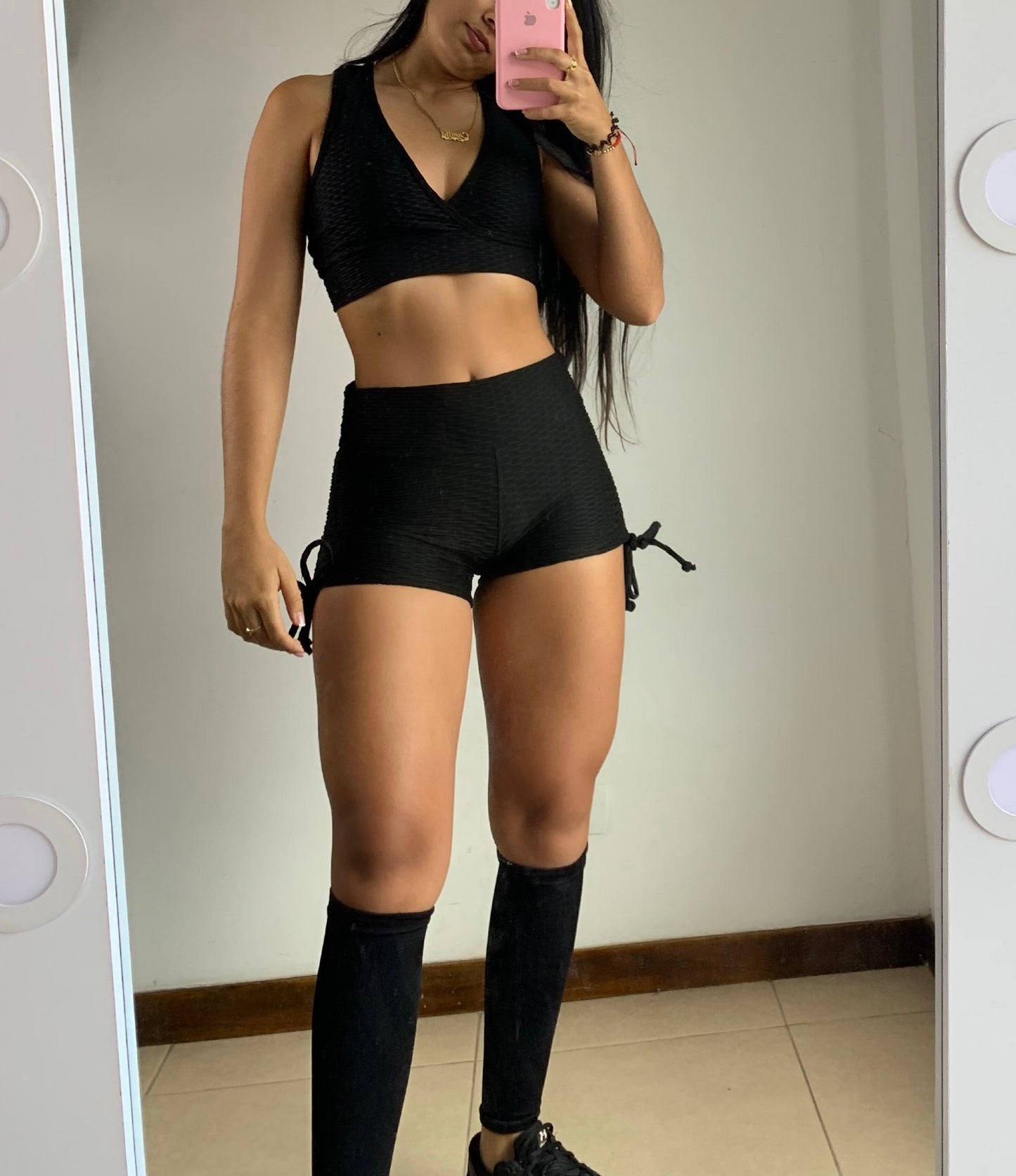 CONJUNTO SHORT TEXTURIZADO